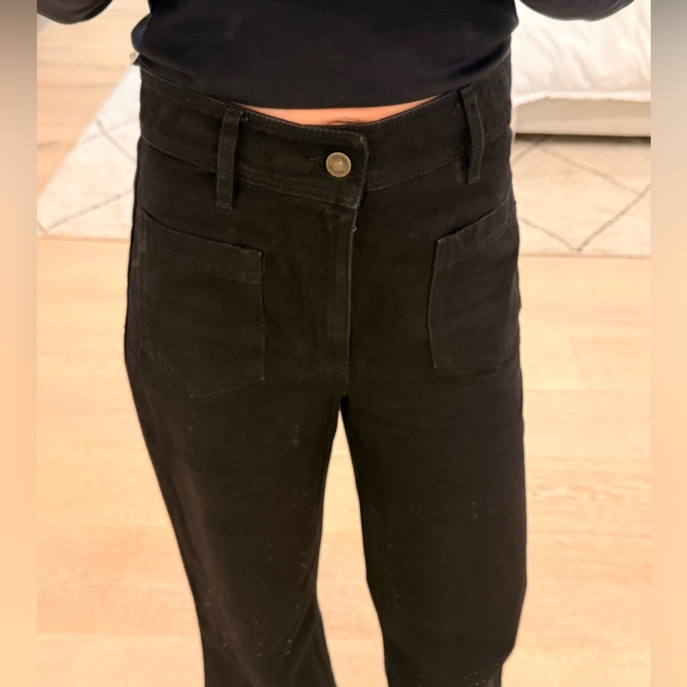 Sezane The 70's Trousers Black - Size 4